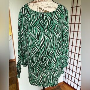 Black Label by Evan-Picone Blouse, Size L